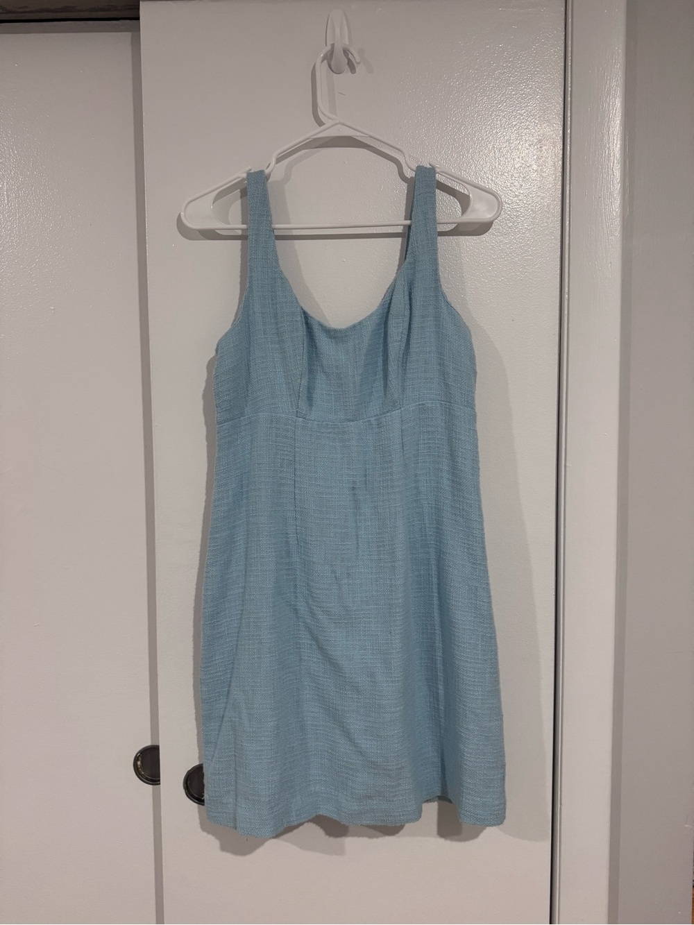 Abercrombie & Fitch Light Blue Knit-Strap Dress
